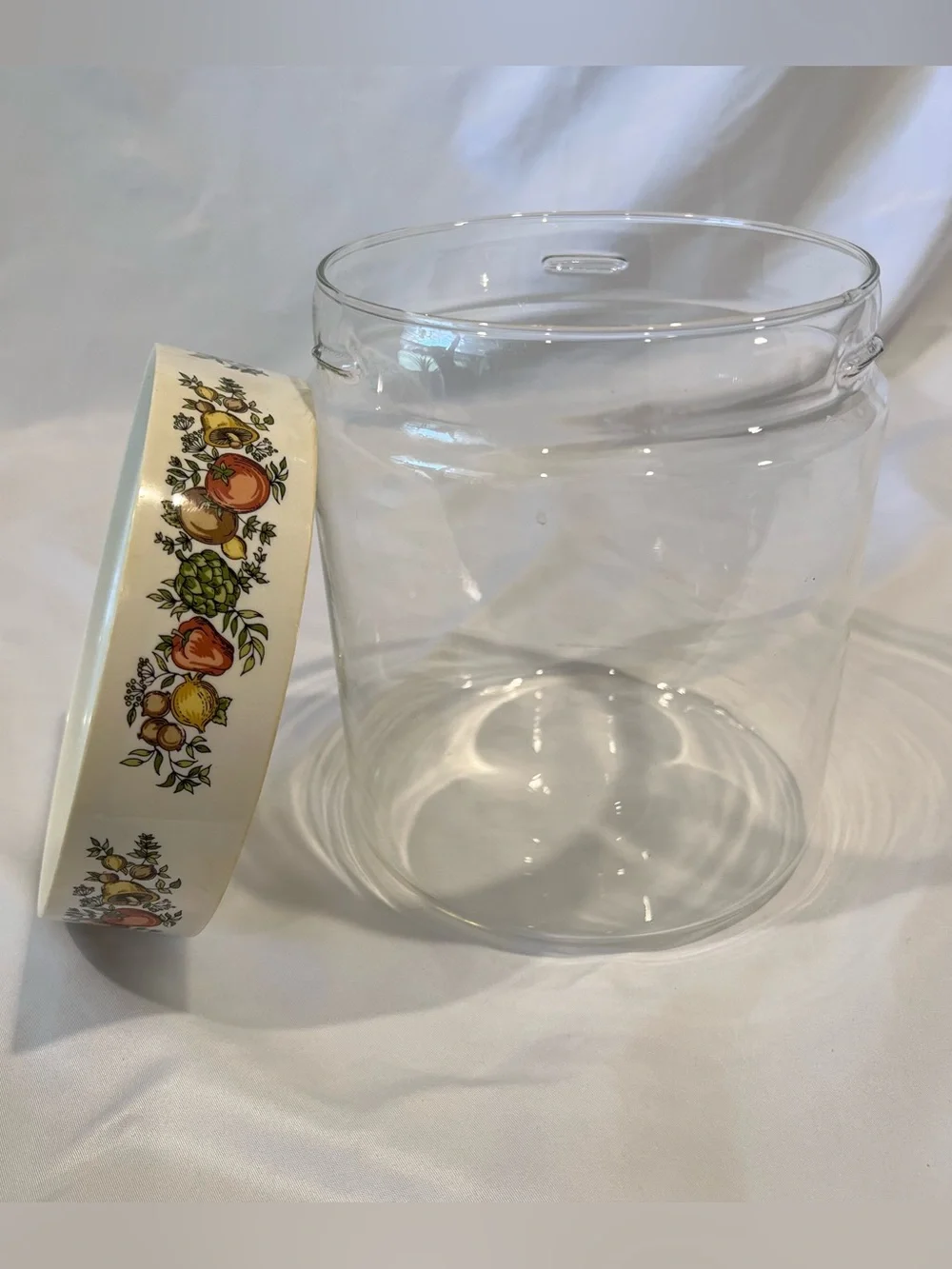 Vintage Pyrex Spice of Life Glass Store N See Canister